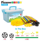 PicassoTiles - PicassoTiles 600pc Straw Building Set - Ages 3+
