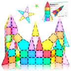 PicassoTiles - PicassoTiles 32pc Rocket Magnetic Tile Building Set - Ages 3+