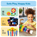 PicassoTiles - PicassoTiles 600pc Building Interlocking Chips - Ages 3+