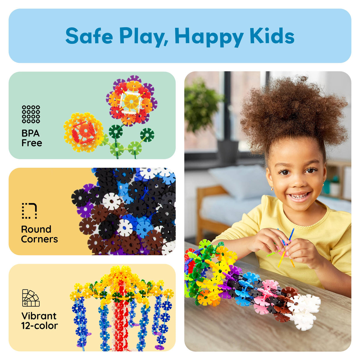 PicassoTiles - PicassoTiles 600pc Building Interlocking Chips - Ages 3+