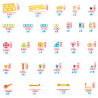 PicassoTiles - PicassoTiles 115pc Engineering Construction Set - Ages 3+