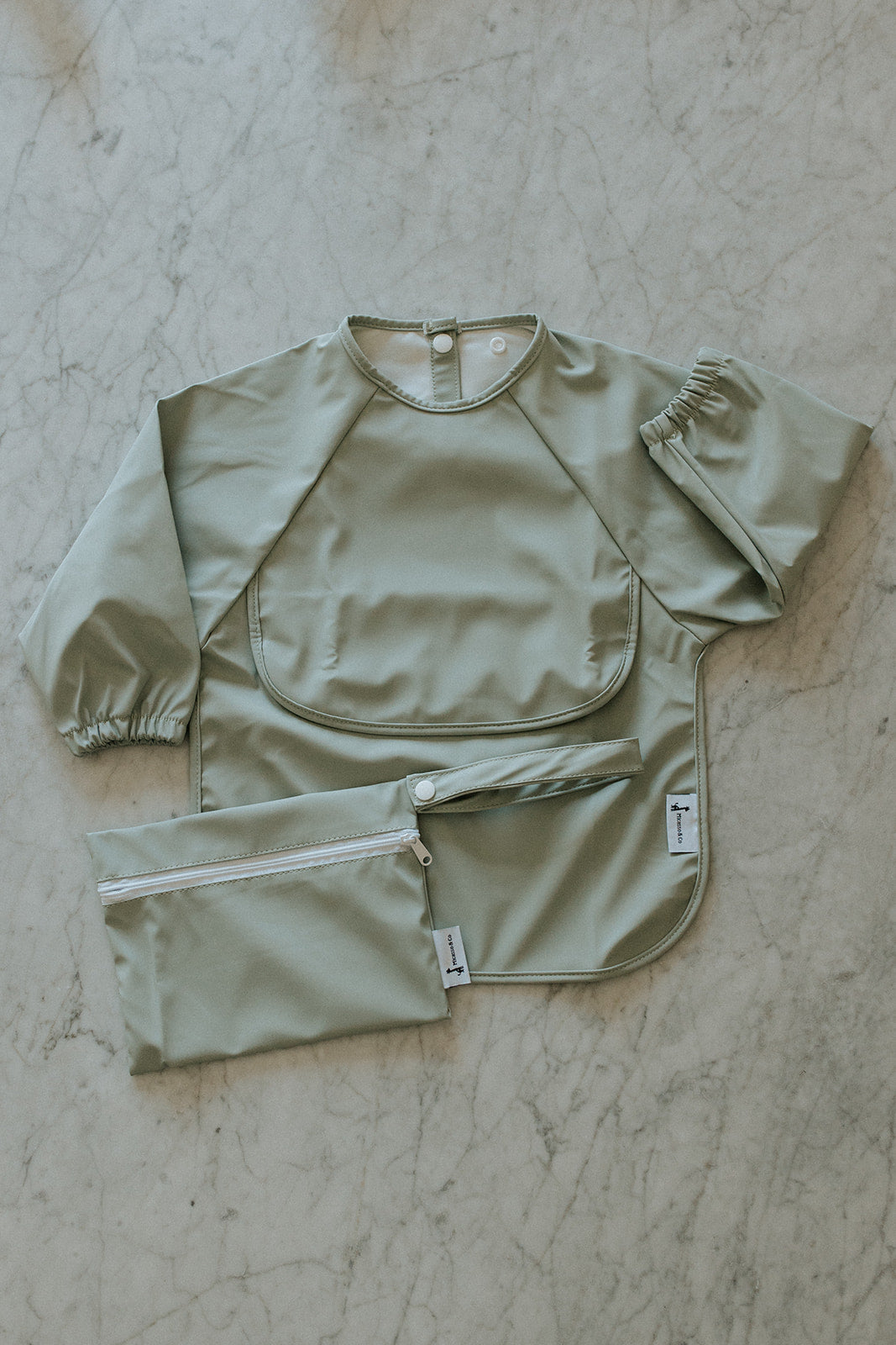 Waterproof Long-Sleeve Baby Bib  6-24 months