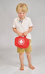 Mentari Toys Wooden My First Aid Kit - Pretend Play Doctor Set - Ages 3+
