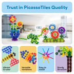 PicassoTiles - PicassoTiles 600pc Building Interlocking Chips - Ages 3+