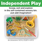 Faber-Castell / Creativity for Kids - Sensory Bin Dinosaur Dig Activity Bin - Ages 3+
