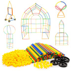 PicassoTiles - PicassoTiles 600pc Straw Building Set - Ages 3+