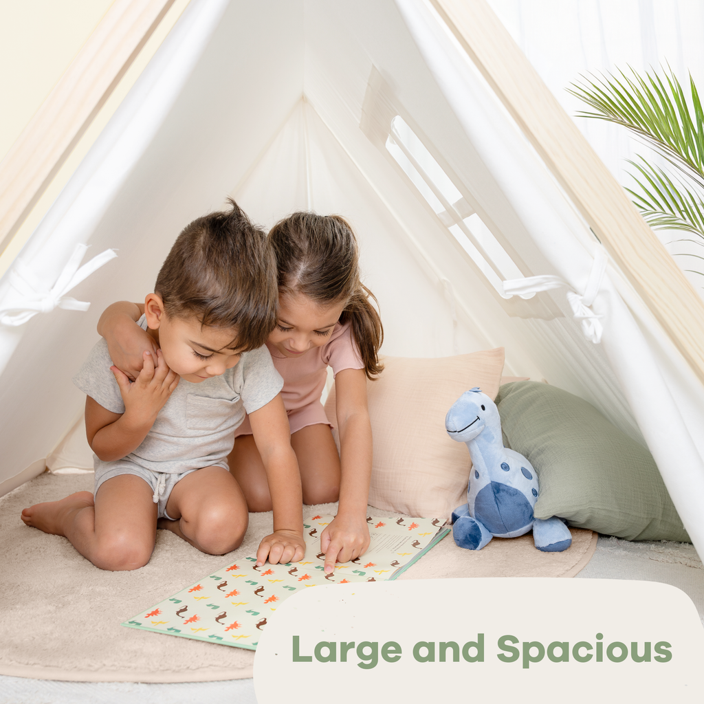 Comfy Cubs - Kids Play Tent - Natural Wood - Ages 1+