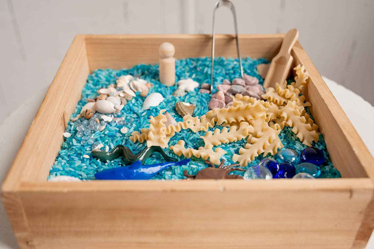 monkey bandit kids - Sensory Play Kit in A Bag – Ready To Dump & Play - Ocean - Made in Canada - Ages 3+
