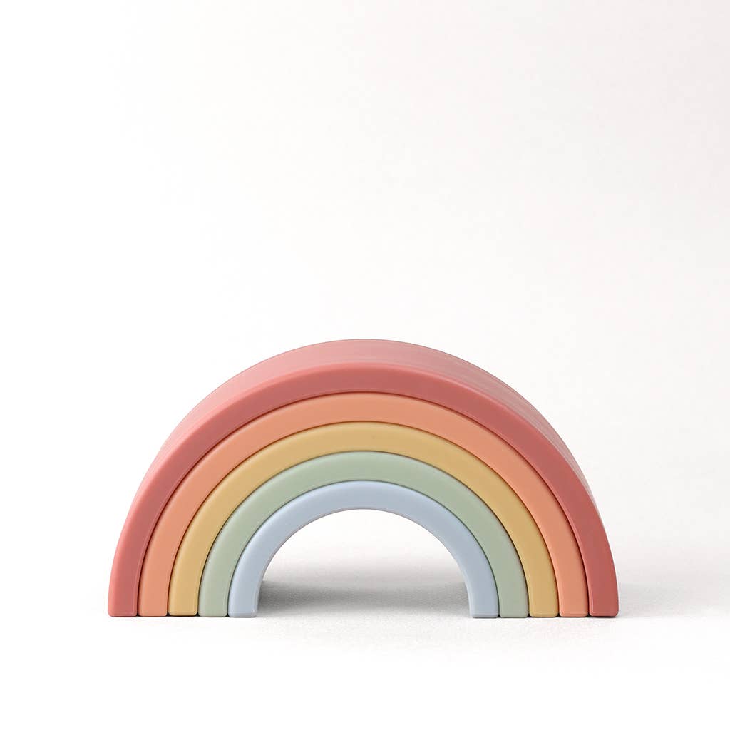Itzy Ritzy - Ritzy Rainbow™ Stacking Toy - Ages 6+ Months