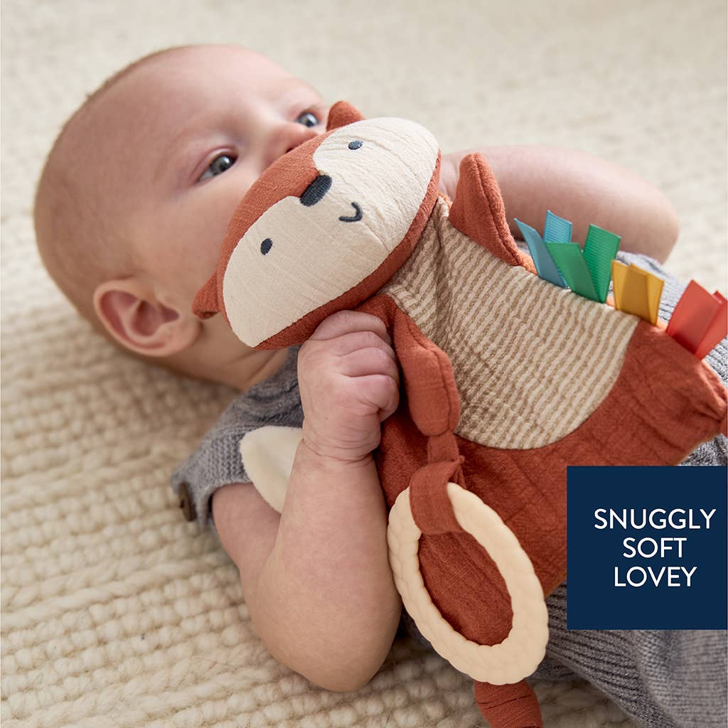 Itzy Ritzy - Fox Bitzy Crinkle™ Sensory Toy with Teether - Ages 0+