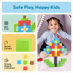 PicassoTiles - PicassoTiles 60pc 1.2" Magnetic Cubes Set - Ages 3+