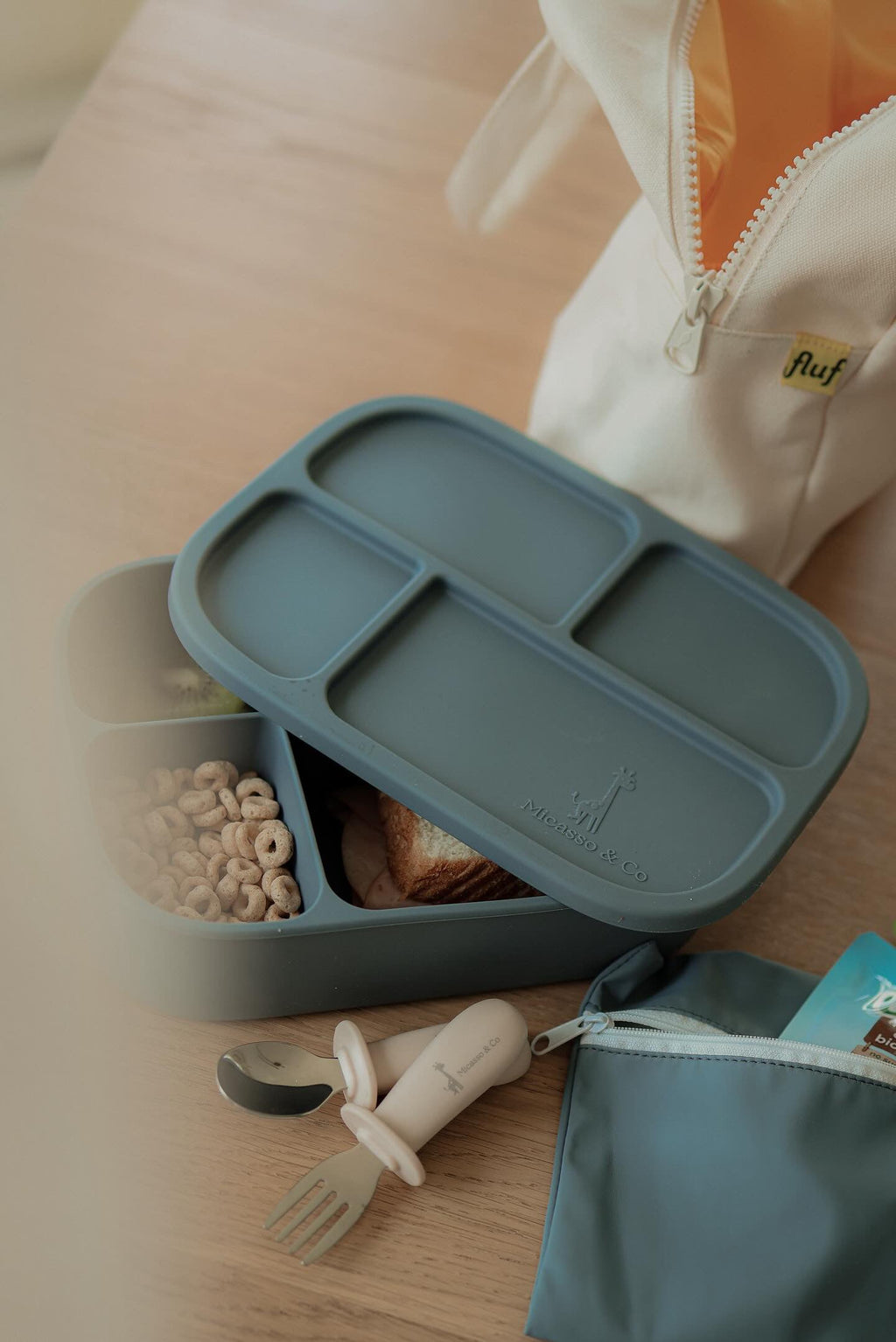 bento silicone lunch box | 4 compartments
