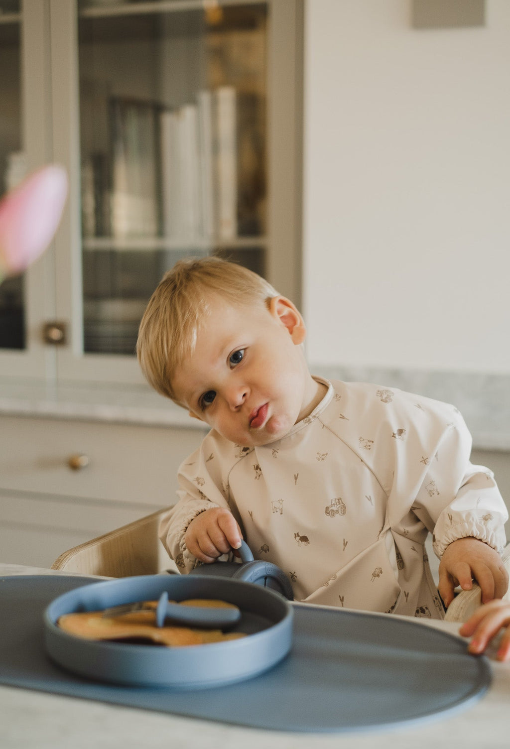 Waterproof Long-Sleeve Baby Bib  6-24 months