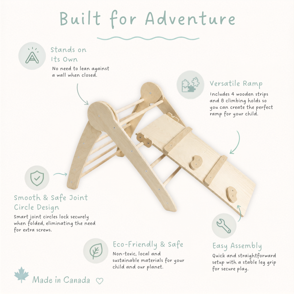 CRANBERRY CLIMBER - Montessori Wooden Triangle