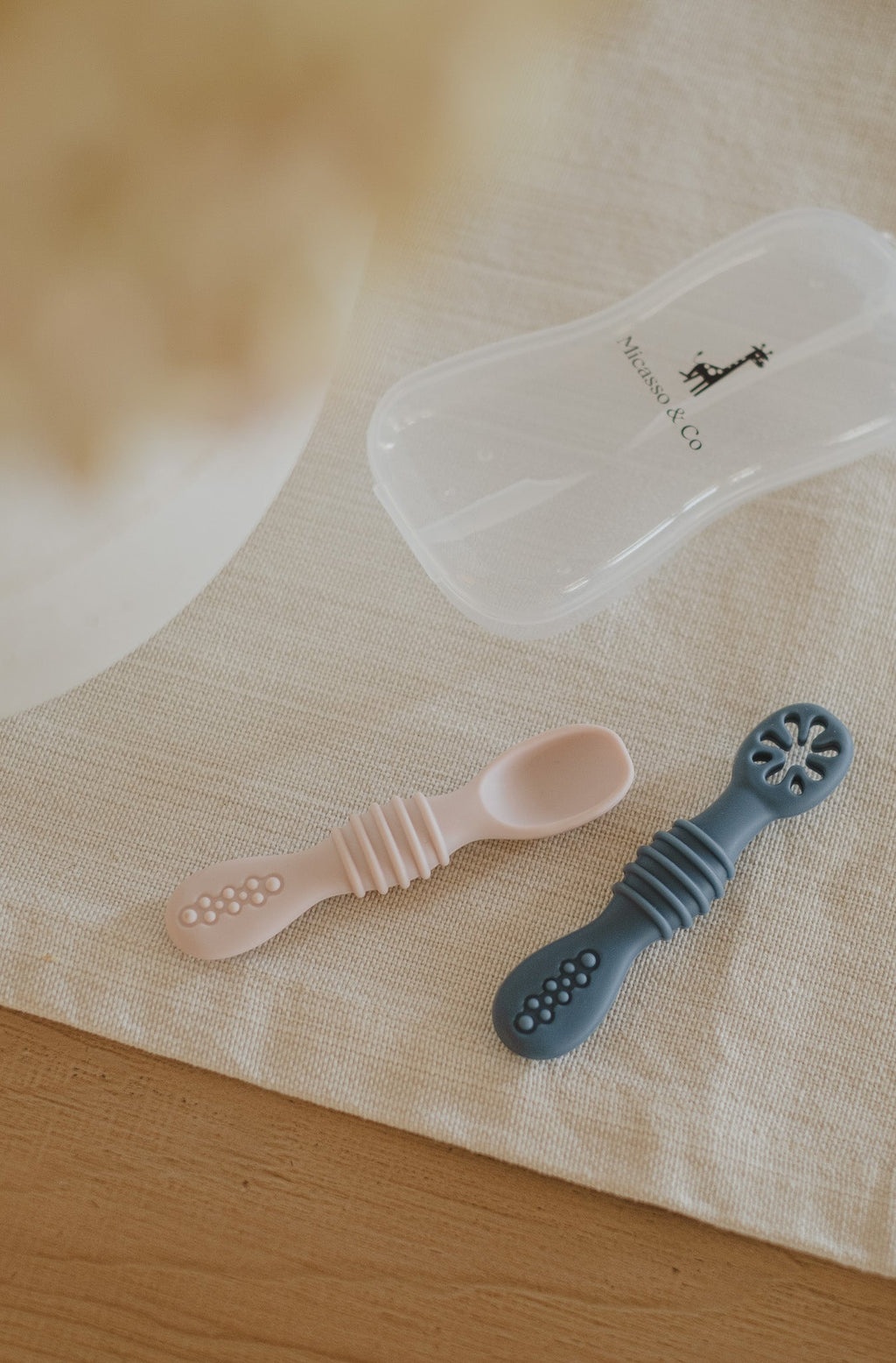 Cuillères DME pour bébé en silicone | Lot de 2