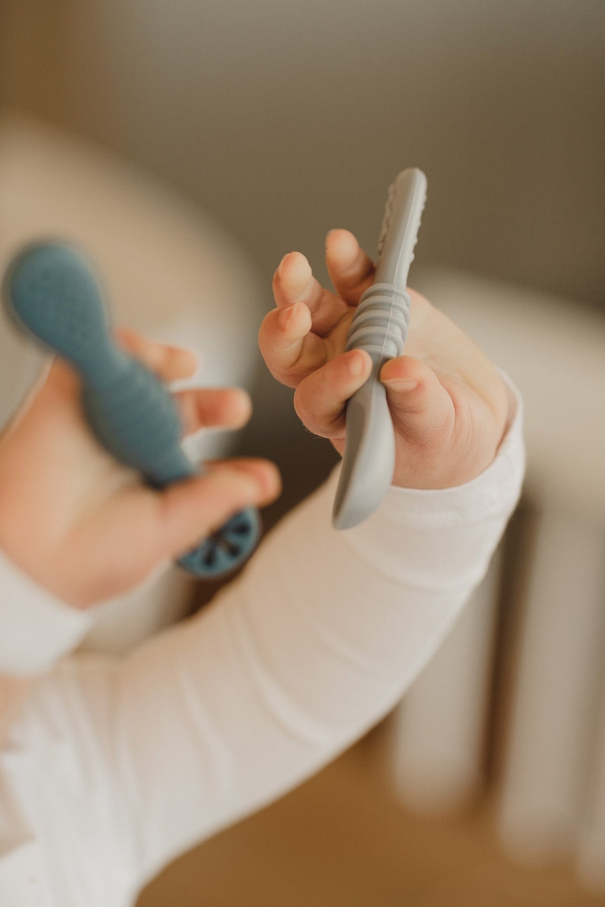 Cuillères DME pour bébé en silicone | Lot de 2