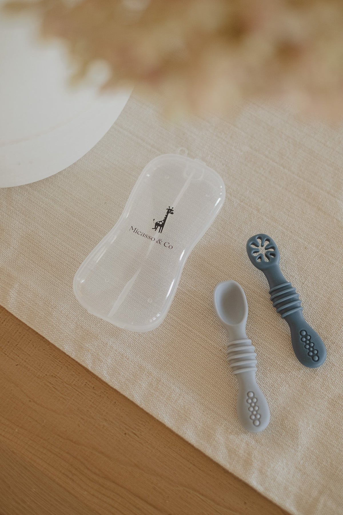 Cuillères DME pour bébé en silicone | Lot de 2