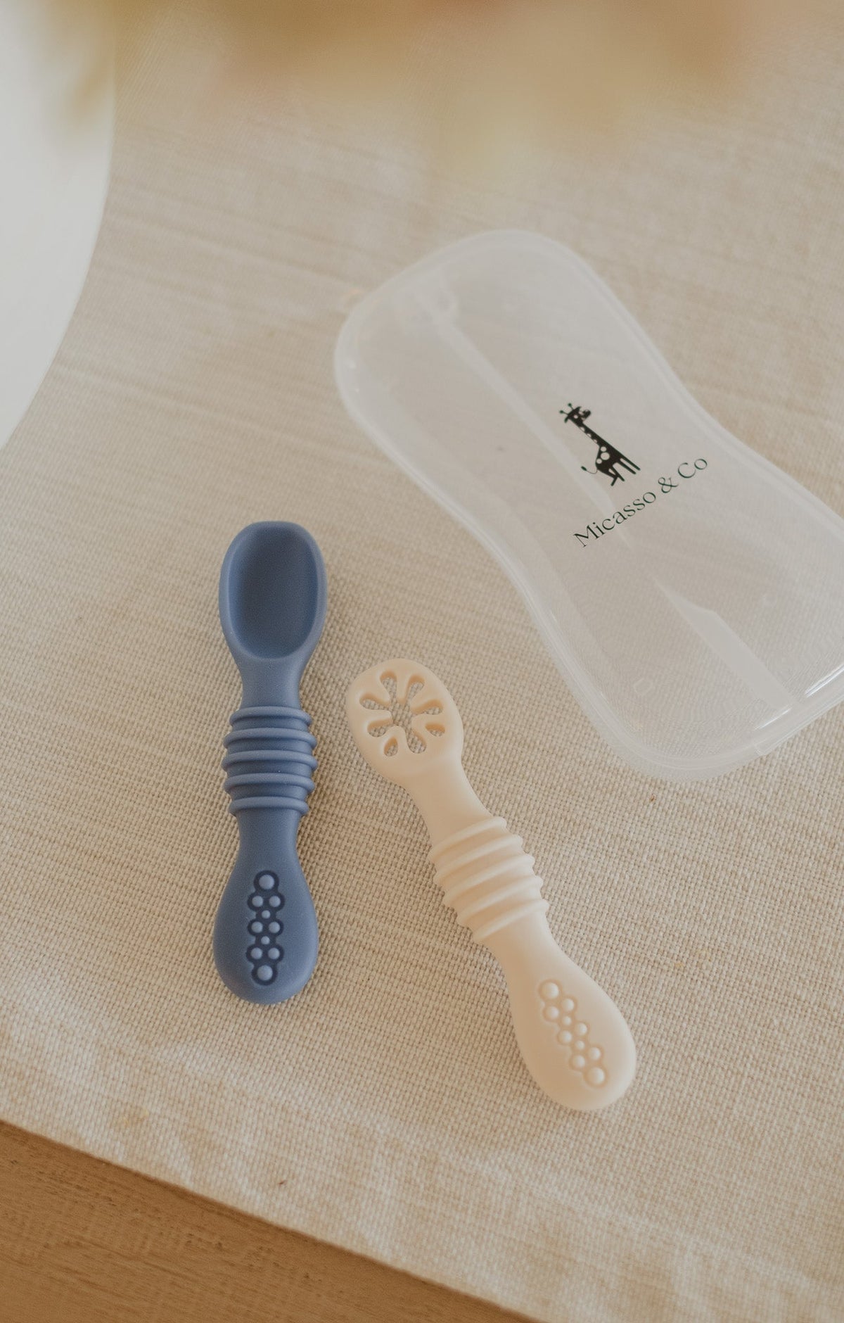 Cuillères DME pour bébé en silicone | Lot de 2