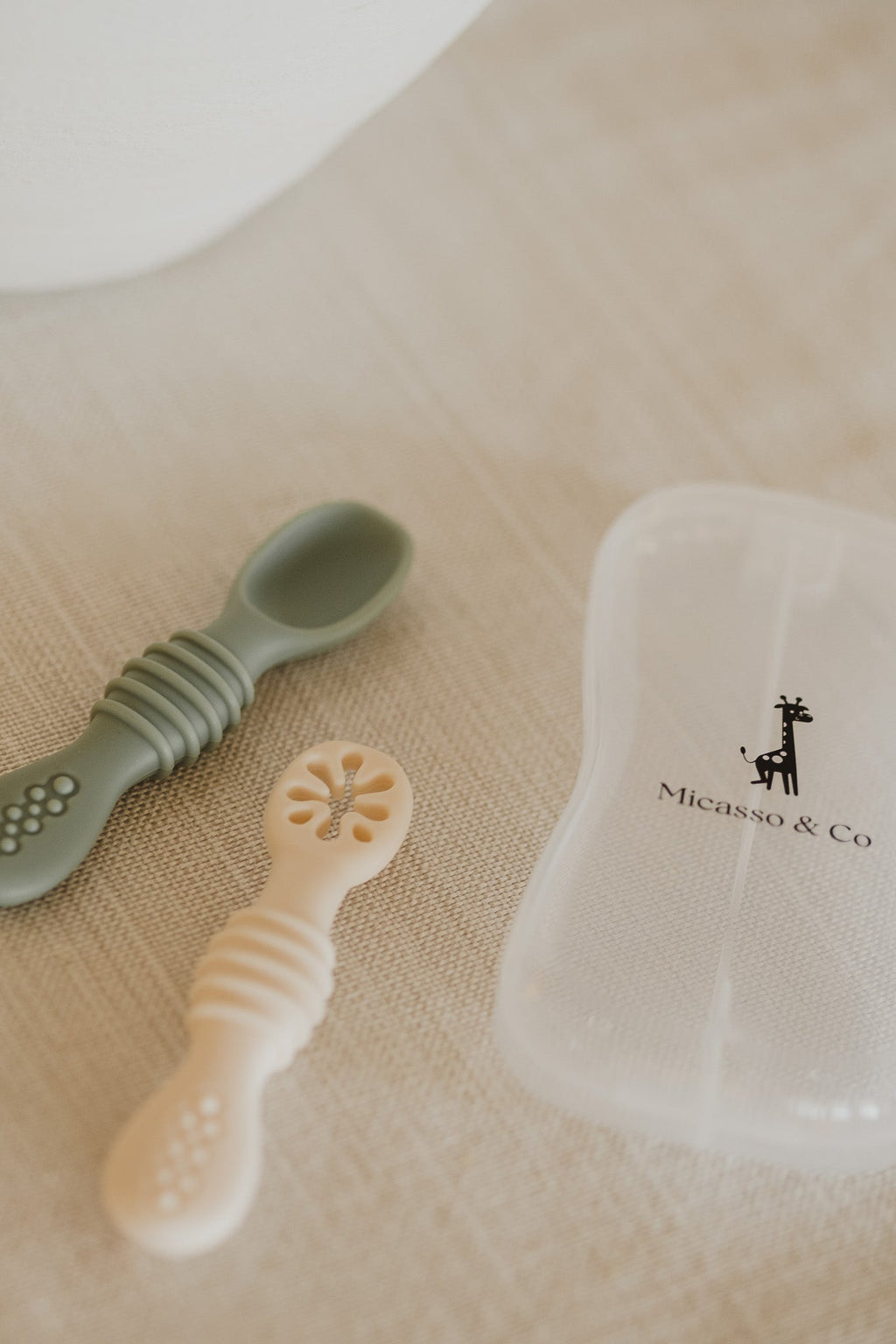 Cuillères DME pour bébé en silicone | Lot de 2