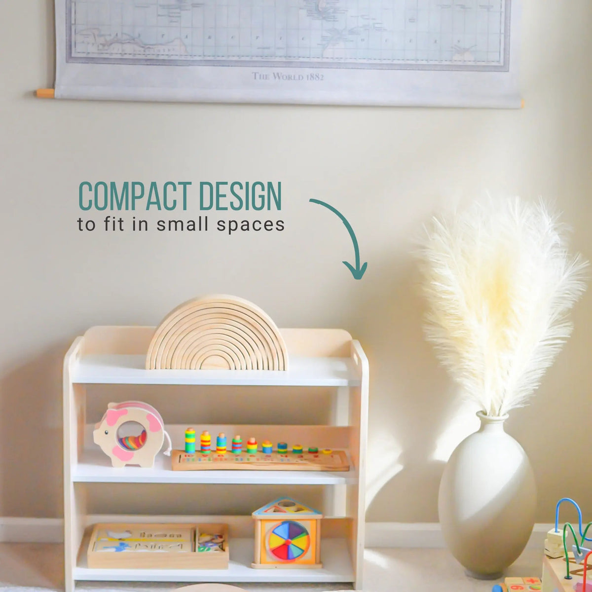 BANANA - Montessori Shelf with Borders