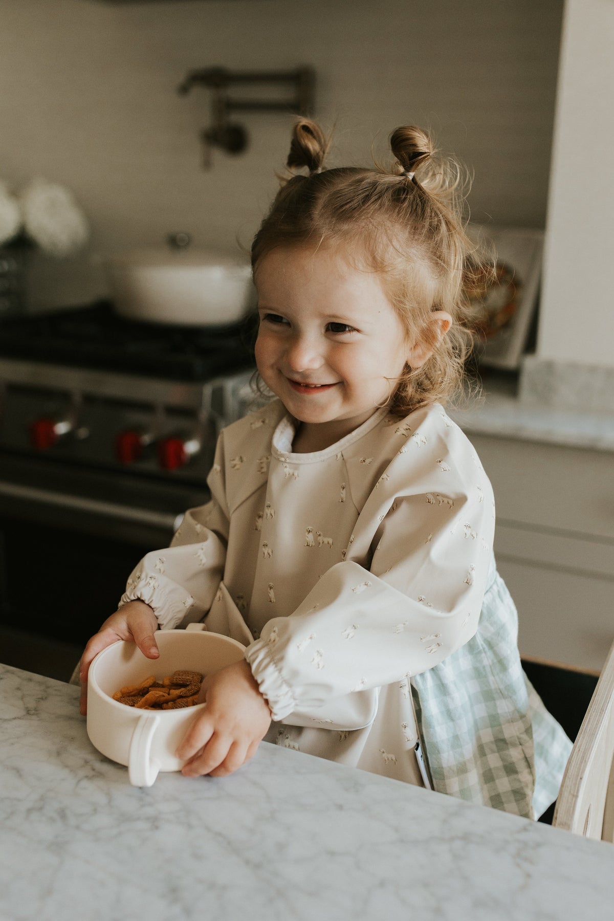 Waterproof Long-Sleeve Baby Bib  6-24 months