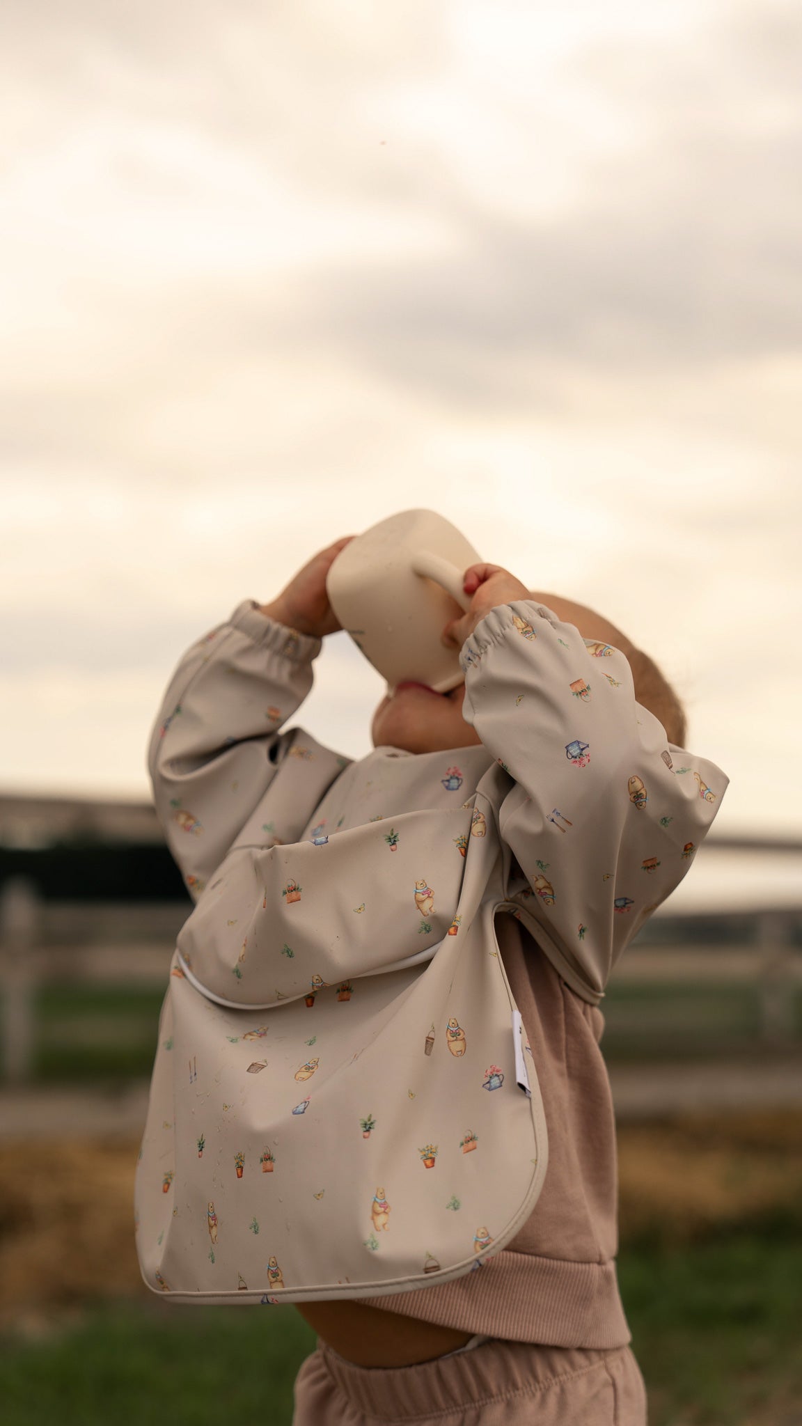 Waterproof Long-Sleeve Baby Bib  6-24 months