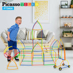 PicassoTiles - PicassoTiles 600pc Straw Building Set - Ages 3+