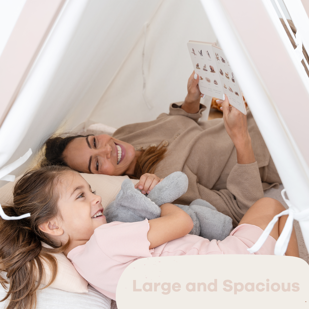 Comfy Cubs - Kids Play Tent - Natural Wood - Ages 1+