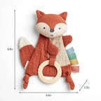 Itzy Ritzy - Fox Bitzy Crinkle™ Sensory Toy with Teether - Ages 0+