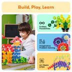 PicassoTiles - PicassoTiles 600pc Building Interlocking Chips - Ages 3+