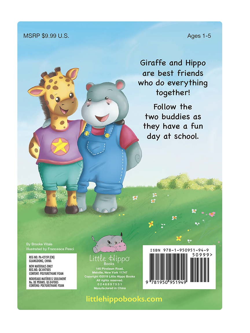 Little Hippo Books - My Best Friend - Children's Padded Board Book - Ages 0–5