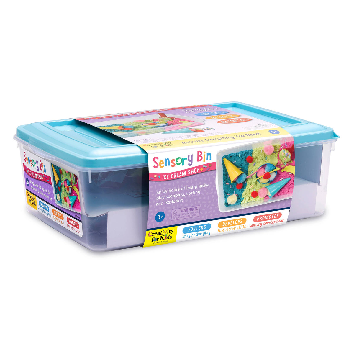 Faber-Castell / Creativity for Kids - Sensory Bin Ice Cream Shop Activity Bin - Ages 3+