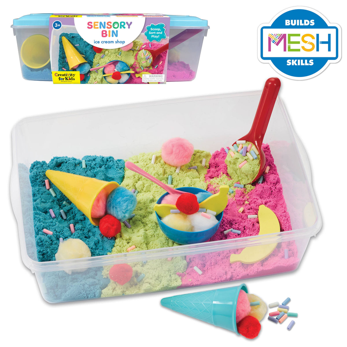 Faber-Castell / Creativity for Kids - Sensory Bin Ice Cream Shop Activity Bin - Ages 3+