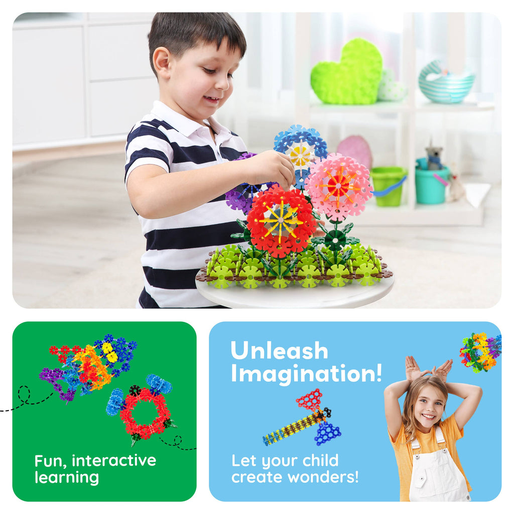 PicassoTiles - PicassoTiles 600pc Building Interlocking Chips - Ages 3+