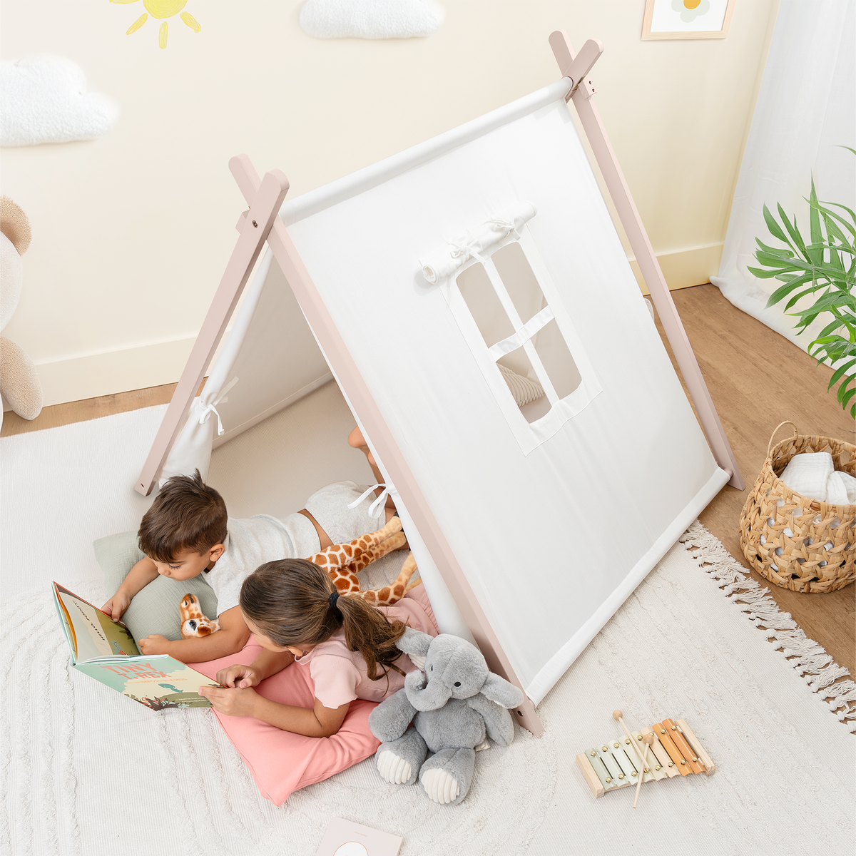 Comfy Cubs - Kids Play Tent - Natural Wood - Ages 1+