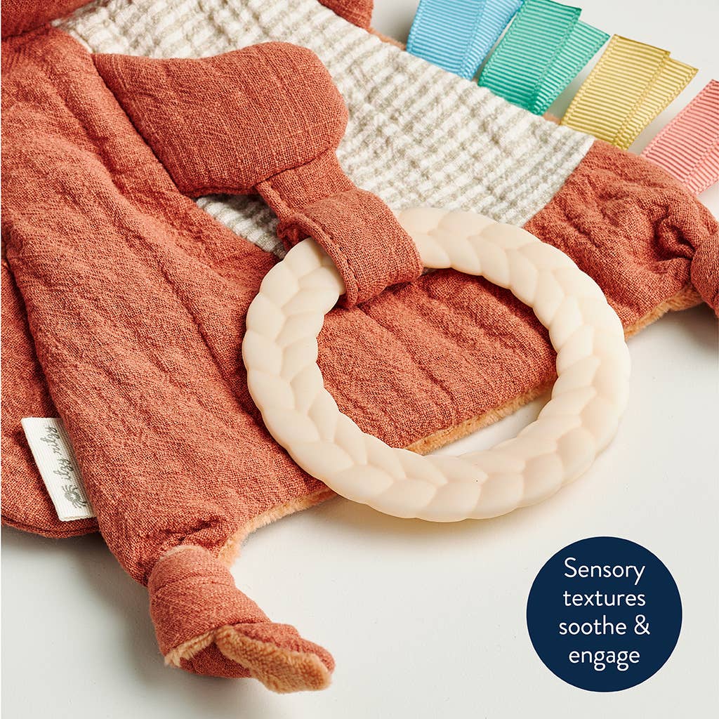 Itzy Ritzy - Fox Bitzy Crinkle™ Sensory Toy with Teether - Ages 0+