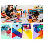 PicassoTiles 30pc Magnetic Race Track Building Set - Ages 3+