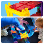 PicassoTiles 30pc Magnetic Race Track Building Set - Ages 3+