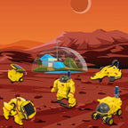 PicassoTiles - PicassoTiles 6-in-1 STEM Kids Solar Powered UFO Robot Kit - Ages 8+