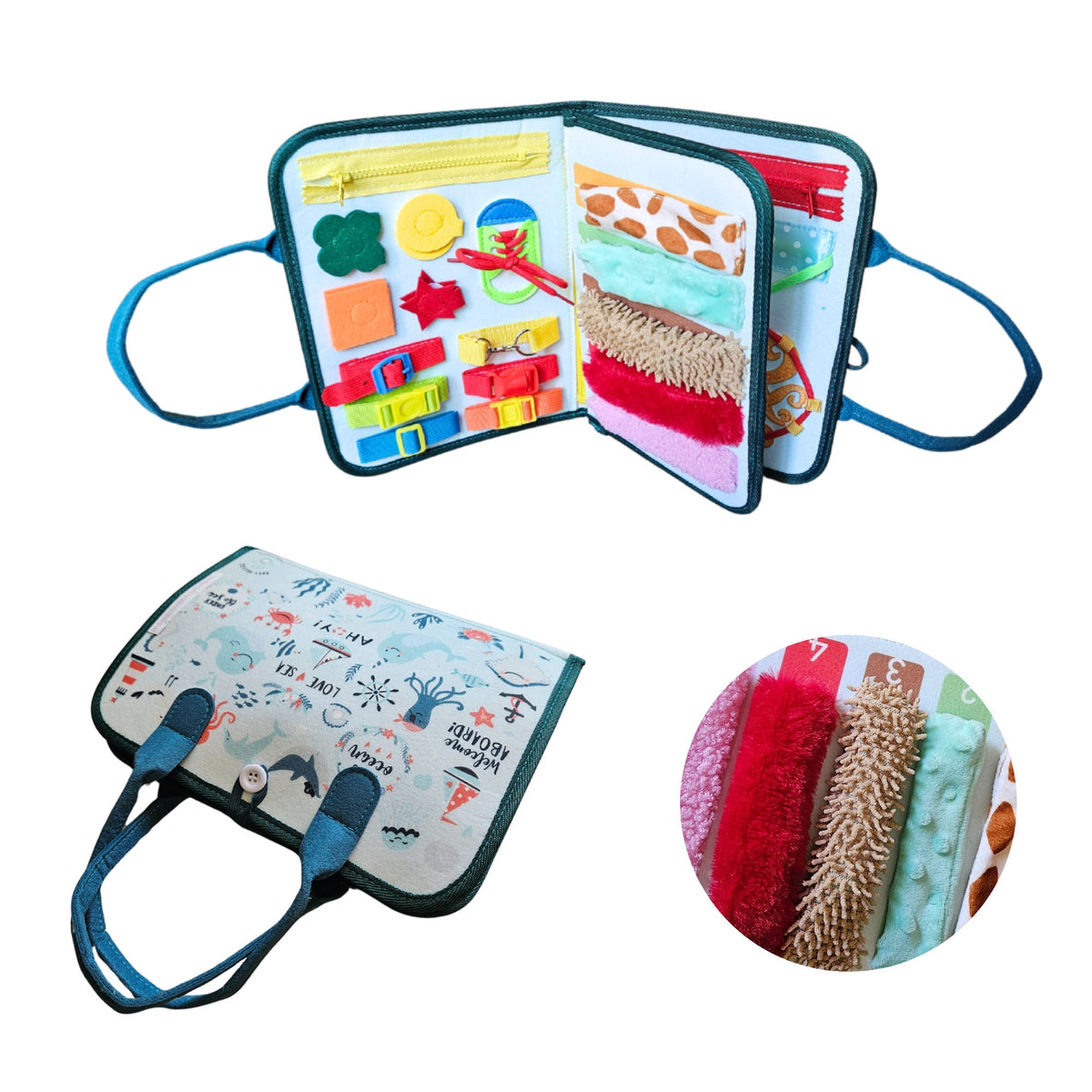 Breeze Essence Inc. - Under the Sea Busy Board for Toddlers - Ages 1–3