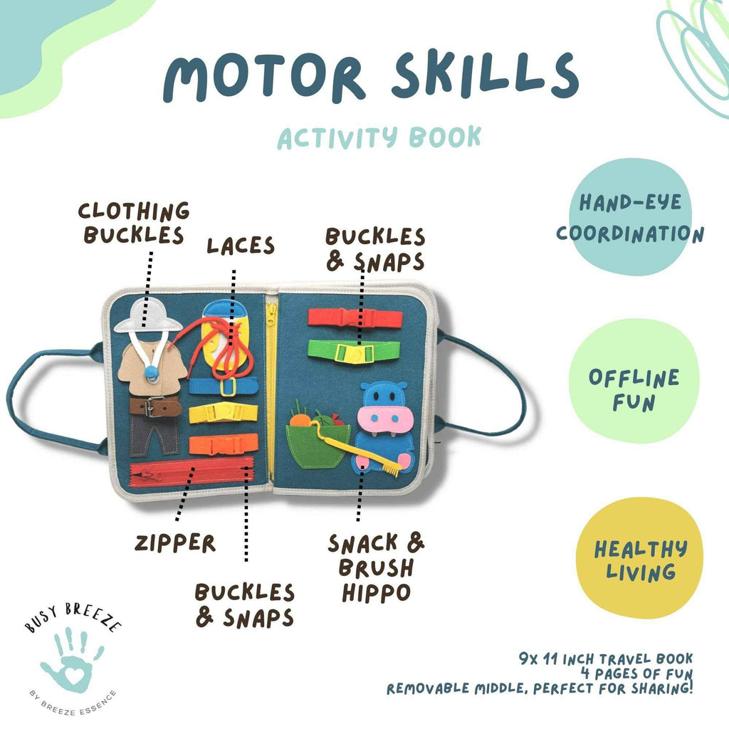 Breeze Essence Inc. - Jungle Adventure Busy Board for Toddlers - Ages 1–3