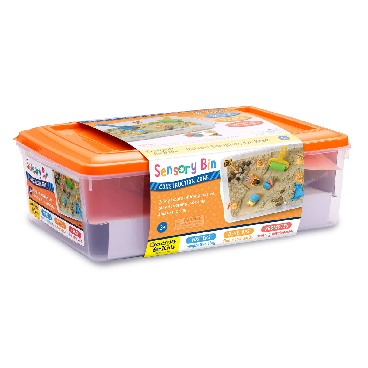 Faber-Castell / Creativity for Kids - Construction Zone Sensory Bin Activity Kit - Ages 3+